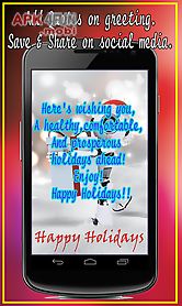 happy holidays greetings maker