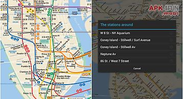 New york subway map and line sta..