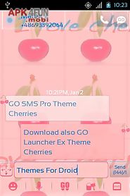theme cherries for go sms pro