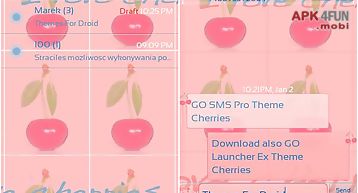 Theme cherries for go sms pro