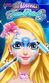 face paint princess salon