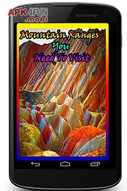 mountain ranges you need to visit