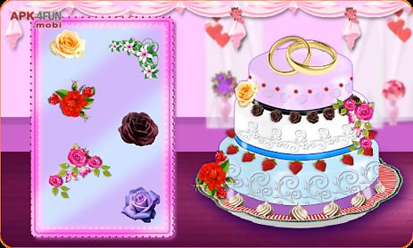 rose wedding cake maker games