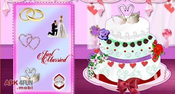Rose wedding cake maker games