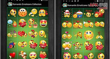 Romantic emoticons collection