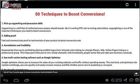 50 techniques to boost conversions