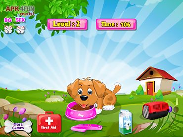 day with puppy girls games