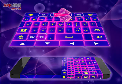 keyboard skin neon purple