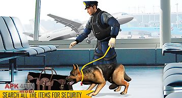 Police dog airport crime city