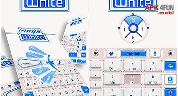Simple white go keyboard theme